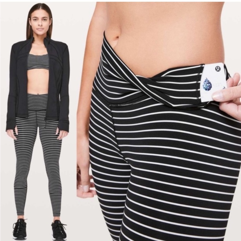 Lululemon Wunder Under Parallel Stripe Pant 28” H… - image 2